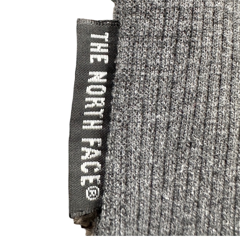 The North Face Tekware Jacket Wmn Large Gray Ribbed Full Zip Mock Neck Excellent - Picture 5 of 7